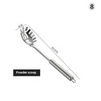 Stainless Steel Kitchen Cookware Set - Cooking Utensils Shovel Soup Spoon Turner Dinnerware - Kitchen Gadgets for Cooking