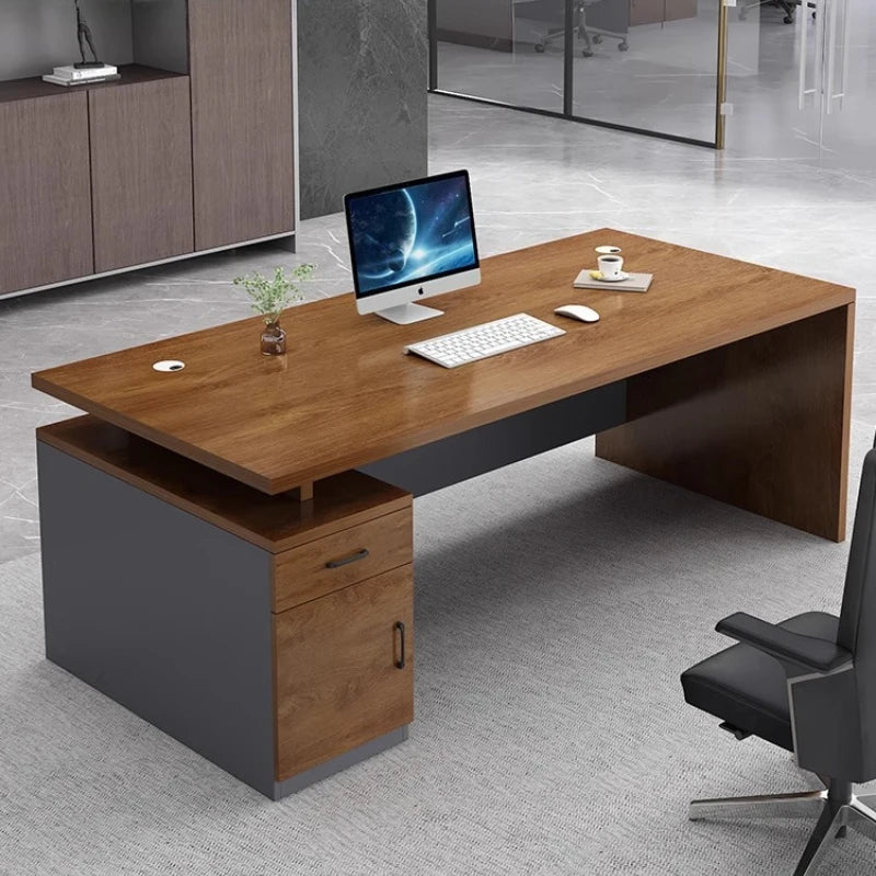 Bedroom Modern Office Desk Design Storage Luxury Fashionable Office Desk Classic Working Biurko Do Komputera Home Accessories