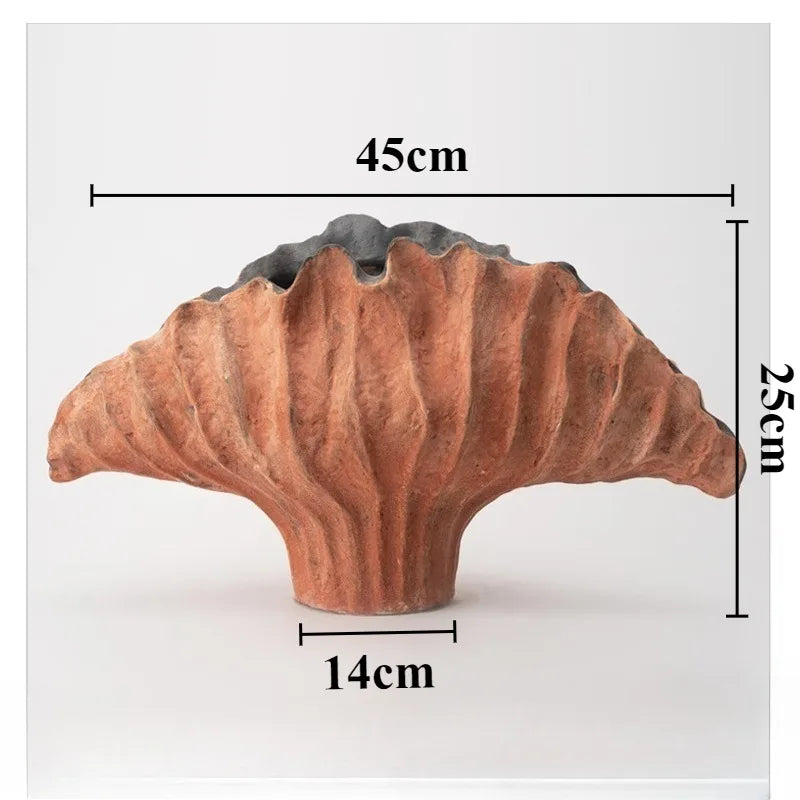 Ceramic Flower Vase Pottery Decorative Vases Modern Vase Plants and Decoration Ornaments Aesthetic Living Room Decor Accessories