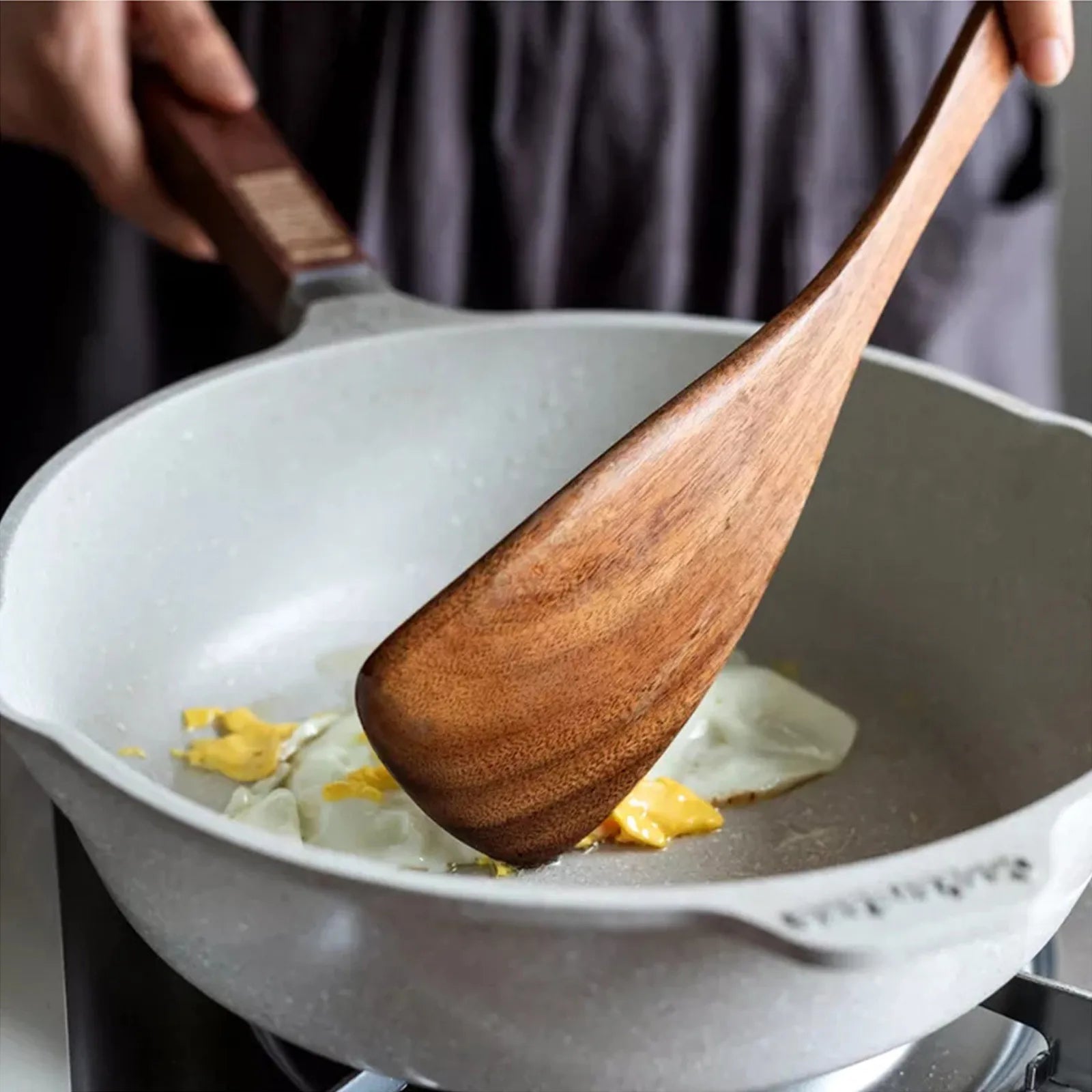 5/9Pcs/set Wooden Kitchen Utensils Set, Wooden Spoons for Cooking, Utensils,Natural Teak Wooden Spoons For Non-stick Pan Gift