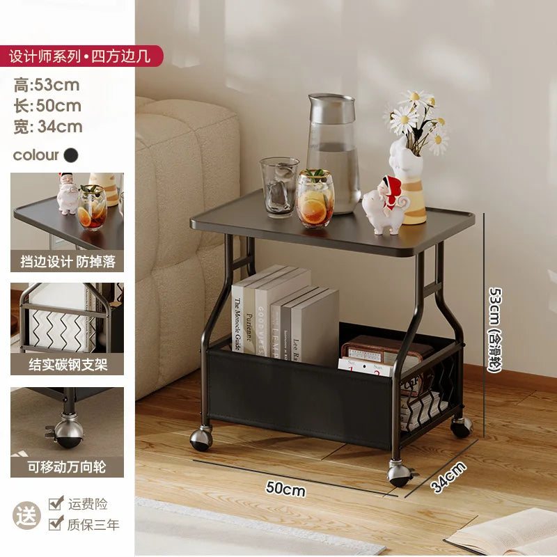 Modern Mobile Side Table Beauty Trendy Exquisite Glamour Coffee Table Luxury Elegant Mesa De Centro Sala Living Room Furniture