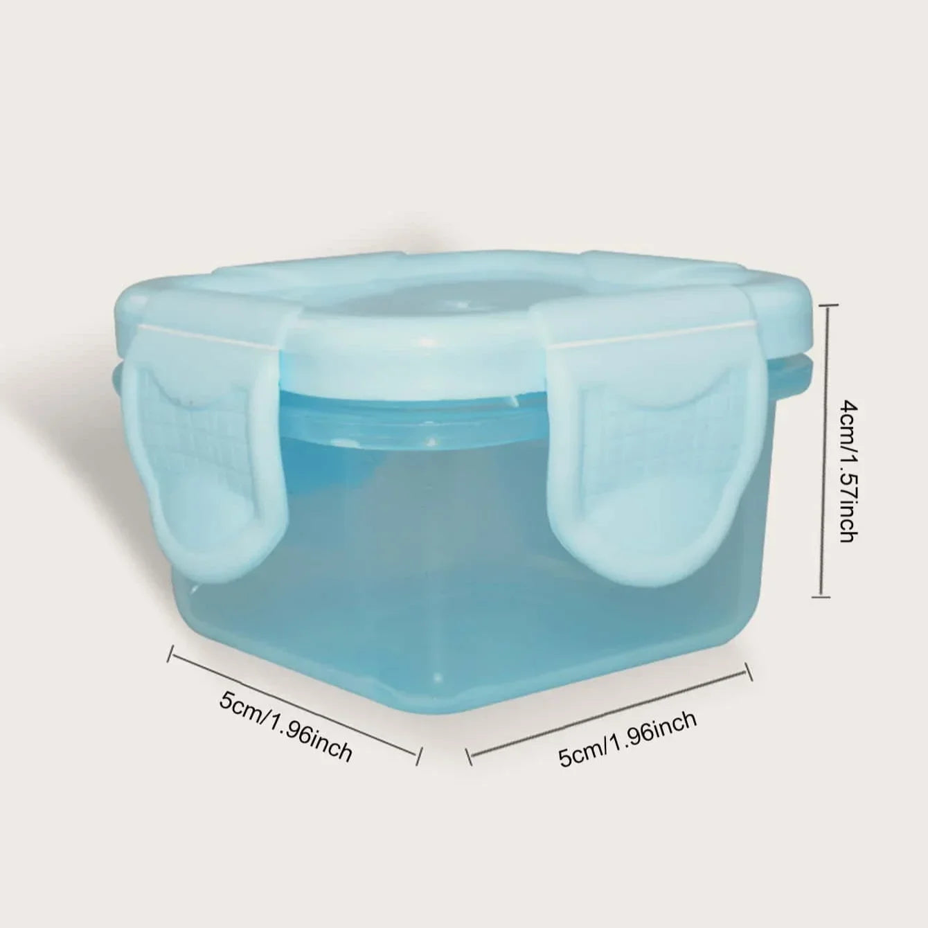 4 mini food storage containers, with leak-proof lids, sauce and condiment container, mini freezer storage container