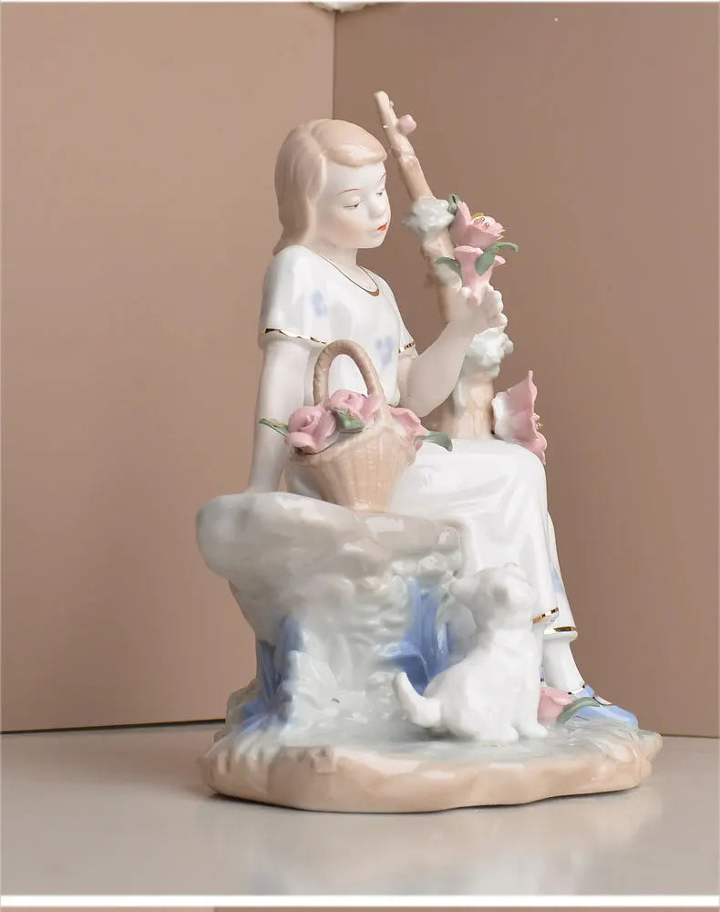 Modern minimalist European home decor character decorations living room wine cabinet decorations ceramic handicraftsjavascript: