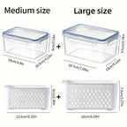 4pcs/set Storage Container, Multifunctional Leak Proof Food Storage Box  food storage containers  containers for kitchen
