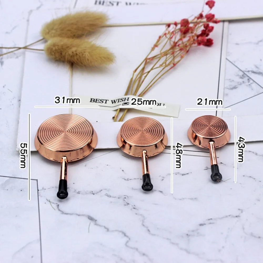 Kettle 1:12 Mini Kitchen Utensils Sets Cookware Alloy Doll Kitchen Set Mini 1:12 Scale Mini Kitchen Cooking Kit Mini Play House