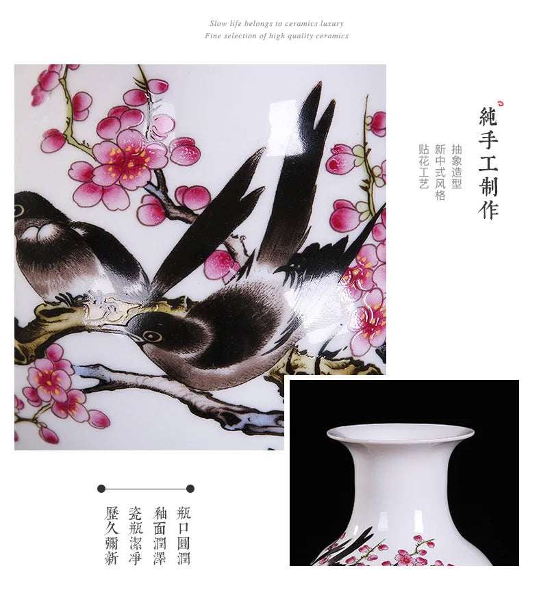 Ceramic vase modern imitation ancient Chinese living room decoration vase decoration handicraft