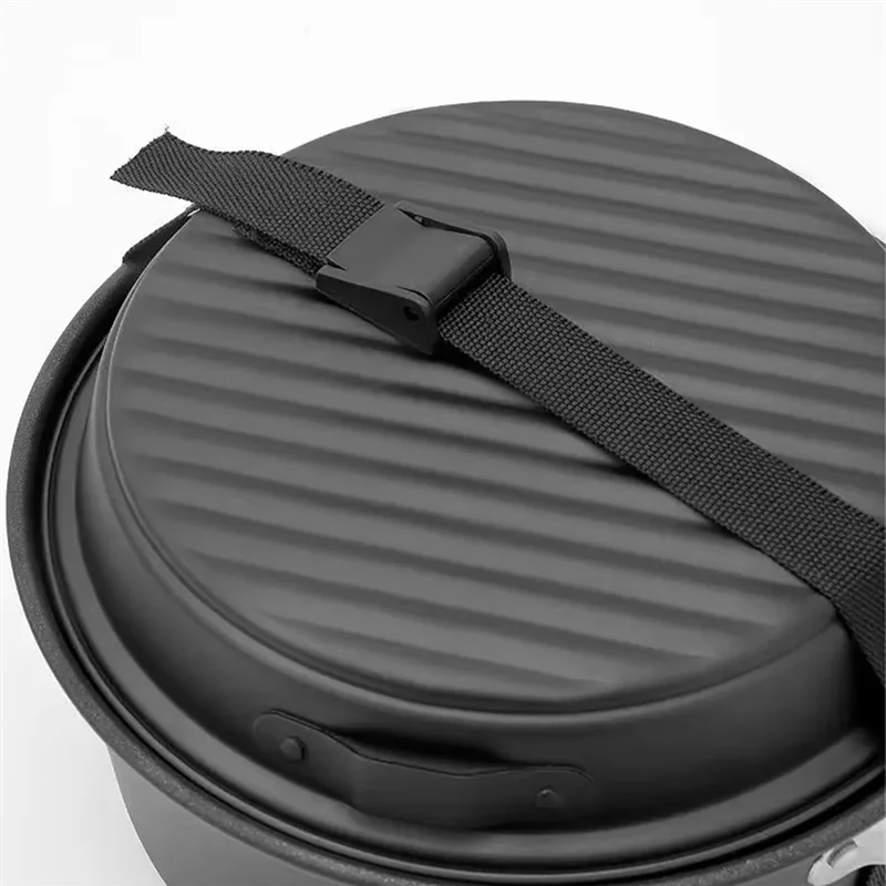 KYCOR-5-Piece Non-Stick Camping Cookware Set With Kettle, Ideal For Outdoor Cooking And Camping Adventures, Easy To Clean