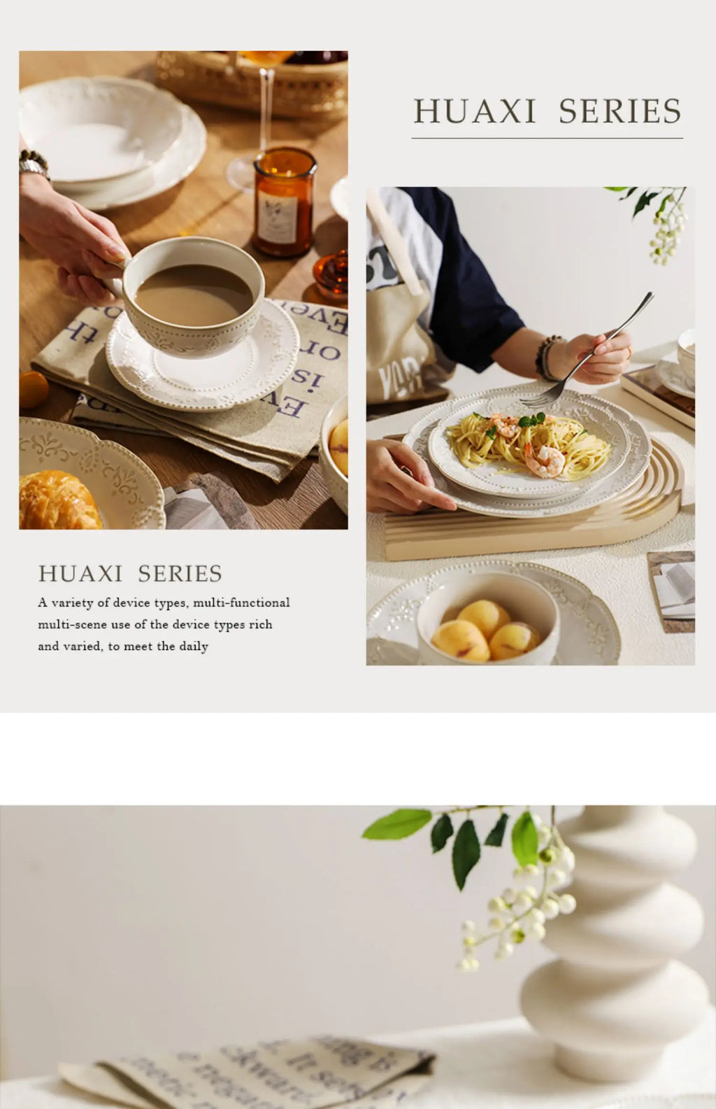 Baroque Vintage Ceramic Dinner Plates Western Food Dishes and Plates Sets European Modern Kiln Change Carving  Tableware Home