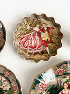 European Famous Painting Series Tableware Set Ceramic Material Underglaze Color Craftsmanship Handmade Painting