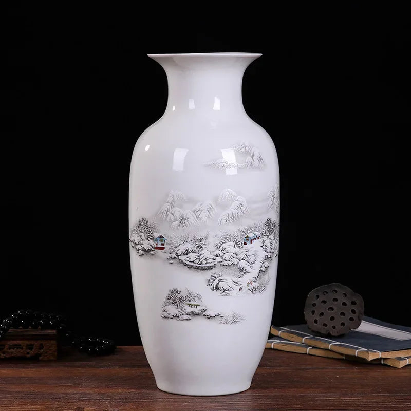 Ceramic vase modern imitation ancient Chinese living room decoration vase decoration handicraft