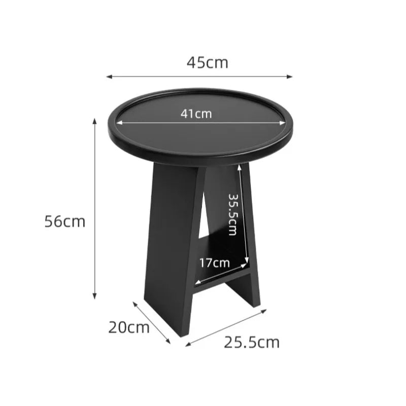 Nordic Modern Simple Living Room Coffee Table Creative Luxury Rounded Small End Tables Arc-shaped Corners Sofa Beside Home Decor