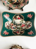 European Famous Painting Series Tableware Set Ceramic Material Underglaze Color Craftsmanship Handmade Painting