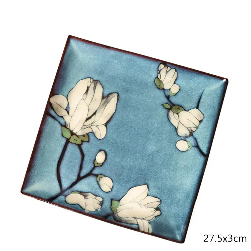 Ceramic Dinner Plate Service Dish Cake Dish Western Steak Steak Disc Salad Bowl Kitchen Board Wedding Kitchen Supplies Beautiful