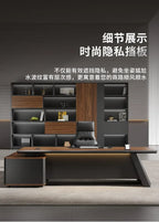 Shelves Modern Office Desk Executive Corner Luxury Vanity Work Office Desk Minimalist Conference Storage Wooden Bureau Furniture