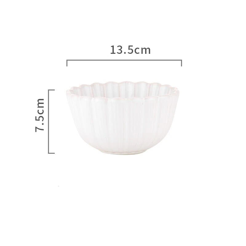 Ceramic Dinner Plate Tableware Coffee Mug Cup Steak Plate Salad Soup Noodles Bowl Chrysanthemum Dinnerware