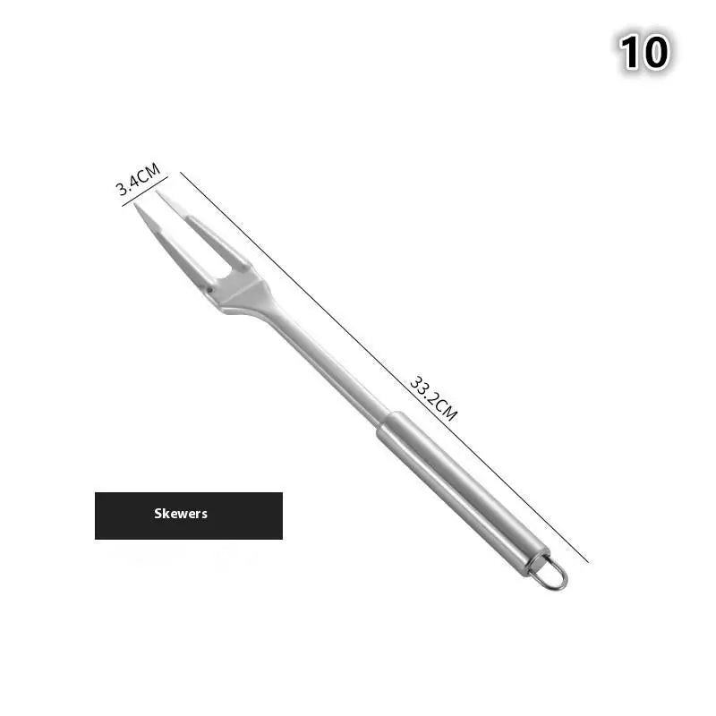 Stainless Steel Kitchen Cookware Set - Cooking Utensils Shovel Soup Spoon Turner Dinnerware - Kitchen Gadgets for Cooking