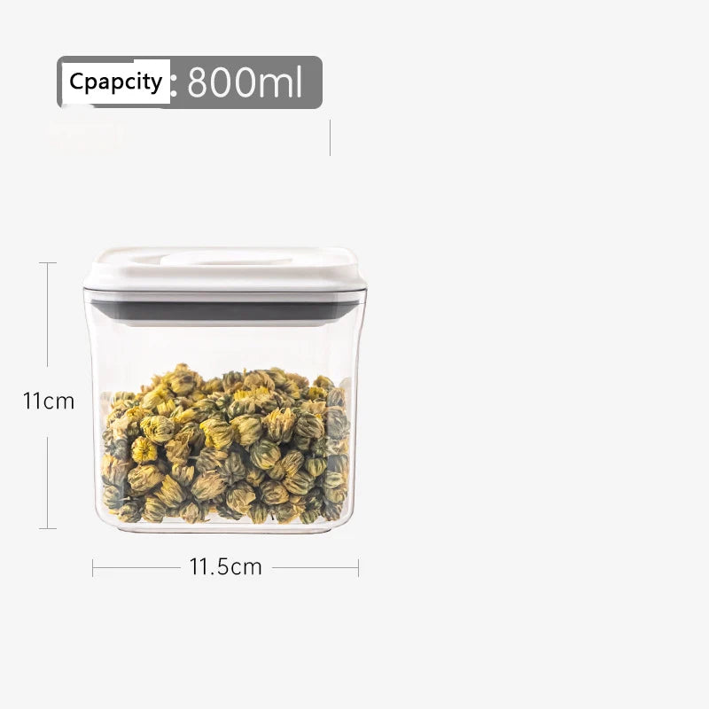 Food Storage Containers Airtight  with Lids for Kitchen Pantry Organizing Stackable Food Container For Cereal Snack Sugar Coffee