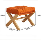 Home Living Room Sofa Simple and Multifunctional Portable Folding Footrest Stool Shoe Changing Stool