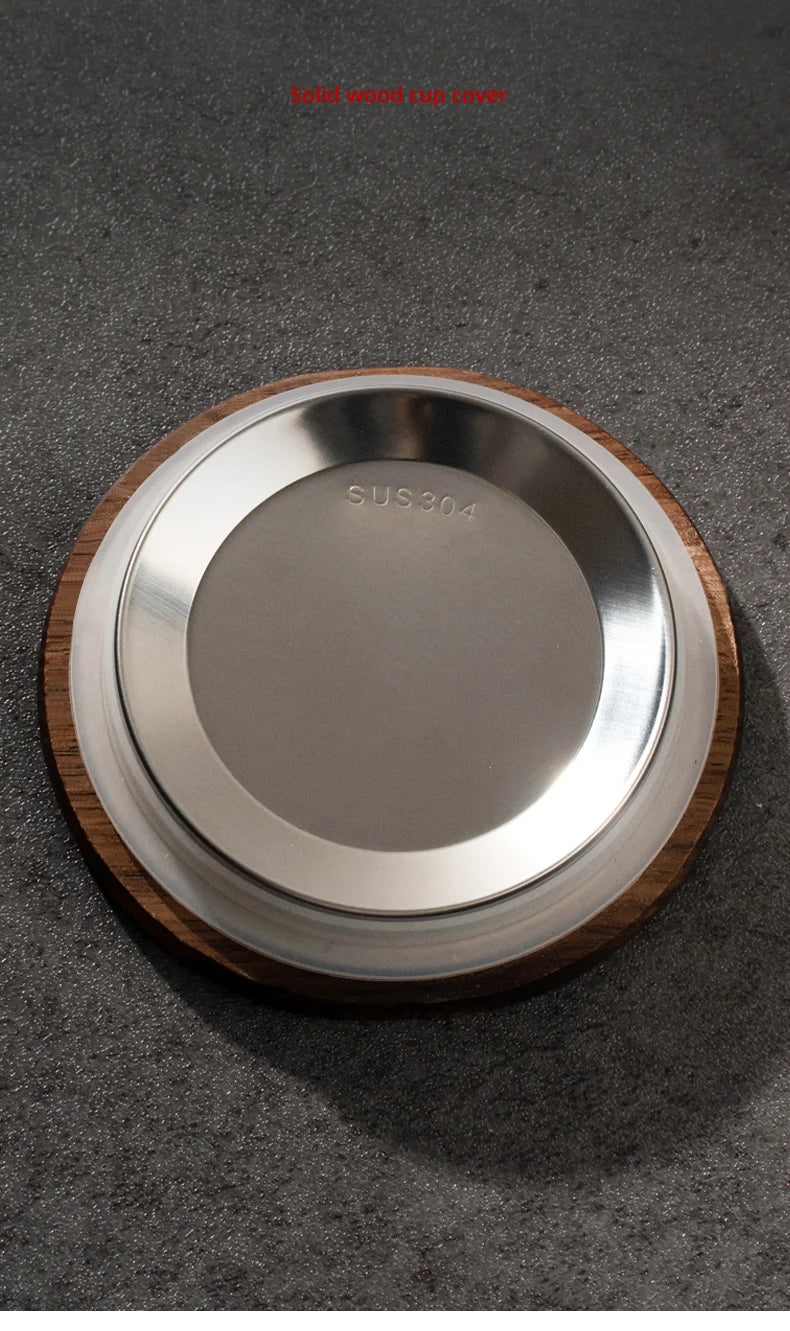 Household Portable Drinkware Transparent Glass Cup Wooden Handle Coffee Mug Kitchen Tea Making Cup Coffeeware Teaware