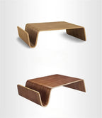 Solid Wood Coffee Table Modern Bentwood Room Desks Portable Low Center Tea Table  Living Room Furniture Side Storage Design