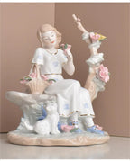 Modern minimalist European home decor character decorations living room wine cabinet decorations ceramic handicraftsjavascript: