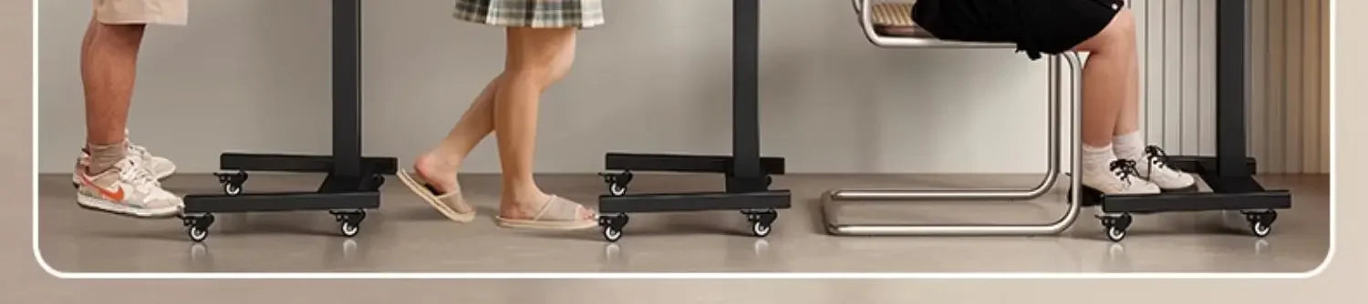 Height Adjustable Computer Desk Mobile Small Desk for Live Streaming Home Study Office Desk Standing Workstation desks