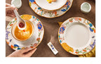 Fine China Kitchen Dinner Set Guests Gift Women Party Plates Dinnerware Sets Ceramic Breakfast Juego De Vajilla Completa Dishes