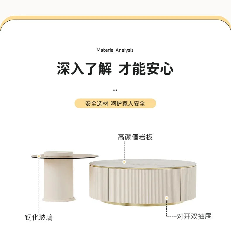 Living Room Sets Furniture Coffee Table Service Hallway Simple Aesthetic Dining Set Center Small Lifting Luxury Modern Middle Tv