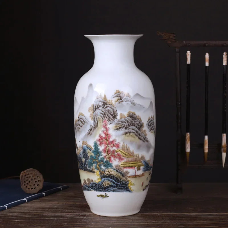 Ceramic vase modern imitation ancient Chinese living room decoration vase decoration handicraft