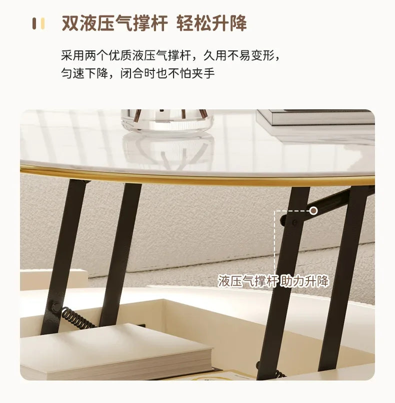 Living Room Sets Furniture Coffee Table Service Hallway Simple Aesthetic Dining Set Center Small Lifting Luxury Modern Middle Tv