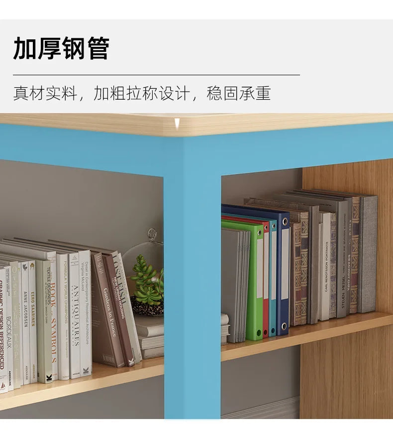 Contemporary Office Study Desk, Contemporary Computer Desk Writing Desk PC Desk Work Desk with 3-Drawers and Metal Legs