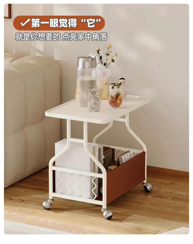 Modern Mobile Side Table Beauty Trendy Exquisite Glamour Coffee Table Luxury Elegant Mesa De Centro Sala Living Room Furniture