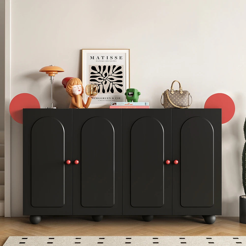 Keys Display Cabinet Cream Standing Office Buffet Cabinets Luxury Organization Mueble Recibidor De Entrada Home Furniture