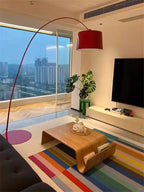 Solid Wood Coffee Table Modern Bentwood Room Desks Portable Low Center Tea Table  Living Room Furniture Side Storage Design