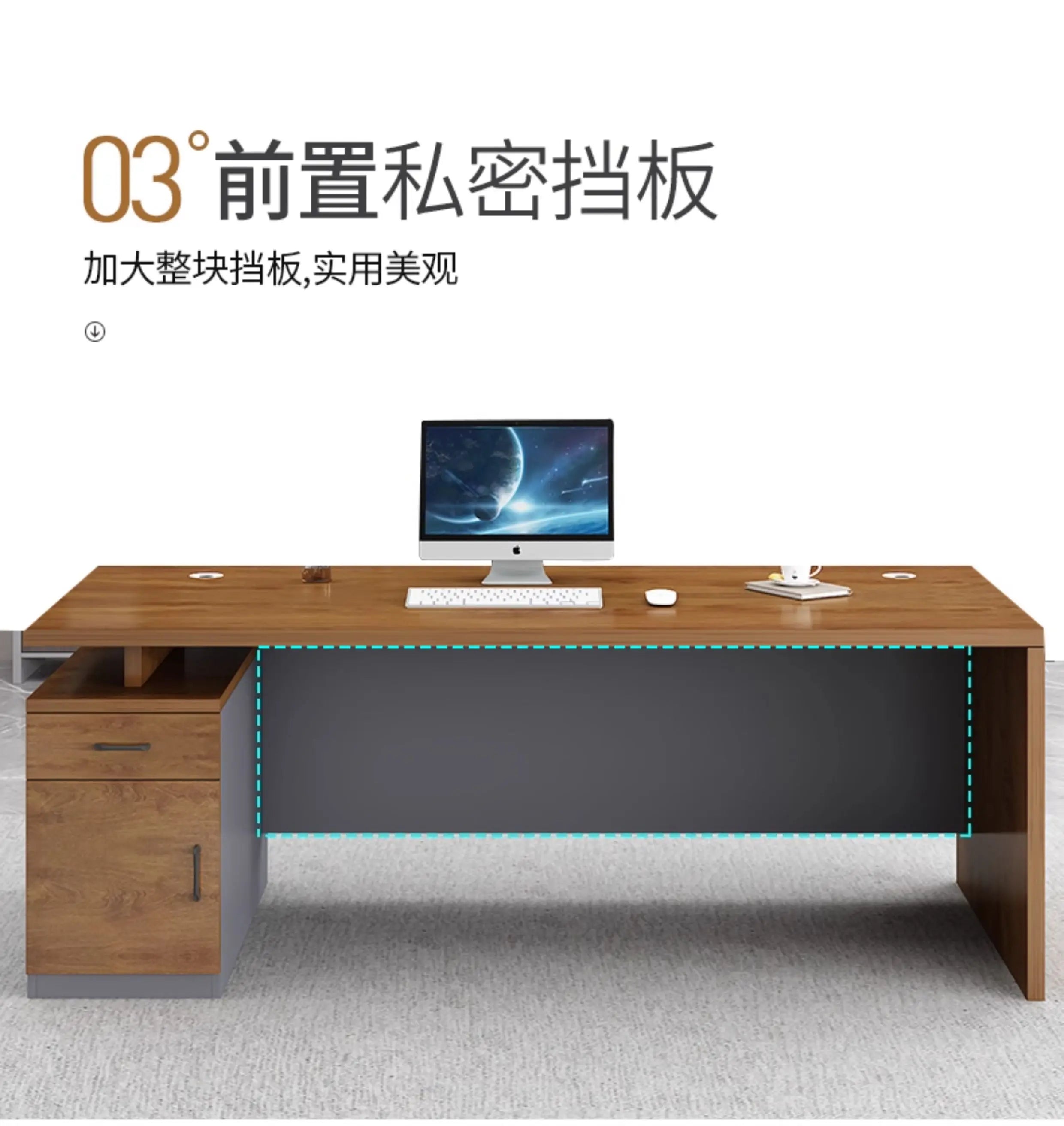 Bedroom Modern Office Desk Design Storage Luxury Fashionable Office Desk Classic Working Biurko Do Komputera Home Accessories
