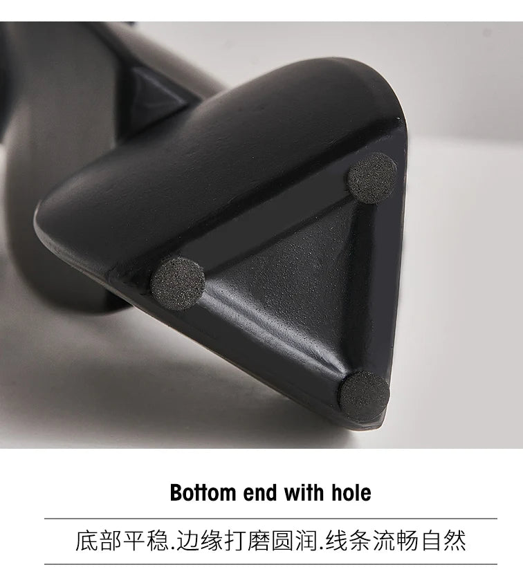 Modern minimalist vase decoration home Flower Arrangement Living Room Flowerpot Nordic minimalist decor black vase Art Ornaments