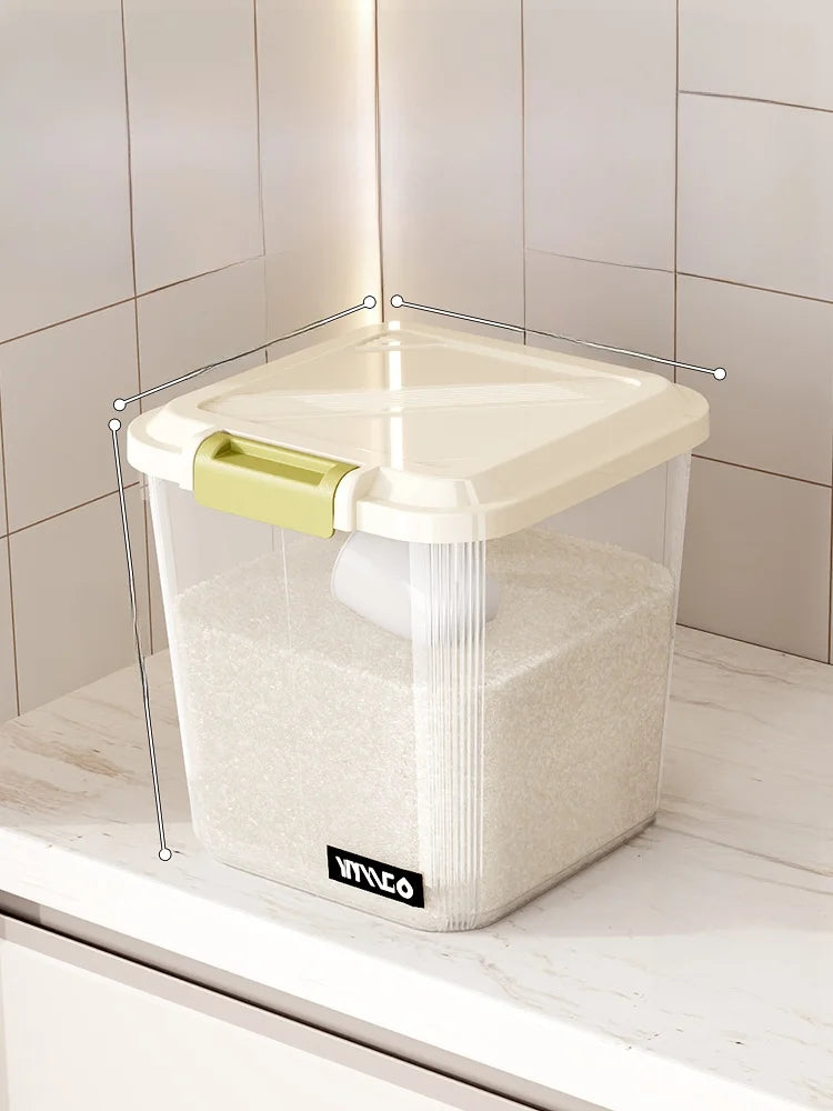 Food ade Sed Rice Storage Box Moisture Proof Bug Resistant Plastic Kitchen Storage Container for Home Use 5L And above C...