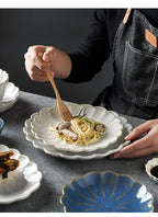 Ceramic Dinner Plate Tableware Coffee Mug Cup Steak Plate Salad Soup Noodles Bowl Chrysanthemum Dinnerware