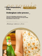 Stackable Burger Plate Bowl Set Modern Hamburger Ceramic Dinnerware Set Tableware For Housewarming Home Wedding Restaurant Party