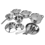 Stainless Steel Cookware Set Kitchen Cookware Set Stainless Steel Pots Pans Set with Soup Pot Saute Pan Lids for Home Cooking