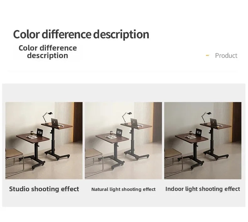 Height Adjustable Computer Desk Mobile Small Desk for Live Streaming Home Study Office Desk Standing Workstation desks