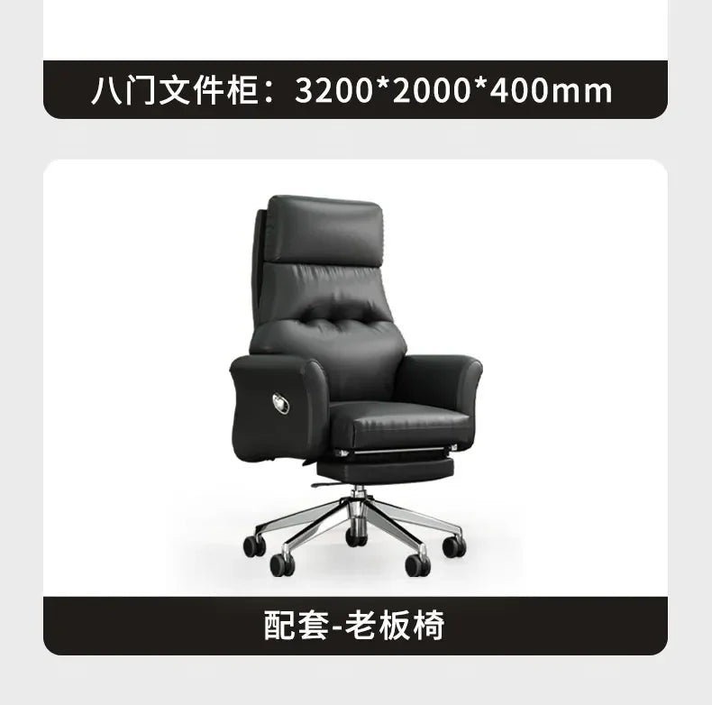 Shelves Modern Office Desk Executive Corner Luxury Vanity Work Office Desk Minimalist Conference Storage Wooden Bureau Furniture