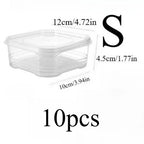 10-Pack Airtight Food Storage Containers -  Stackable Kitchen Organizers ( Leakproof, Fridge/Freezer to Outdoor Use)
