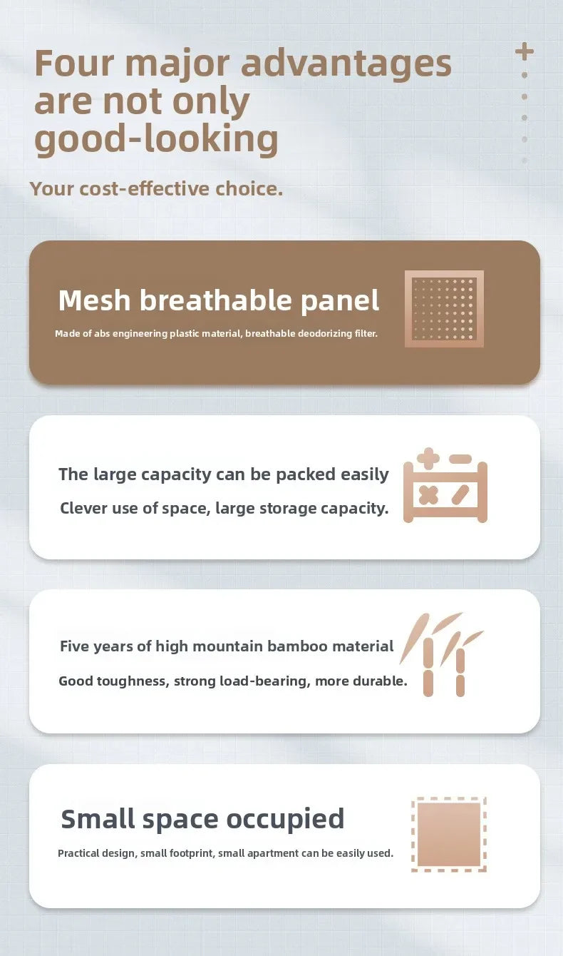 Solid wood bedside table Small apartment sofa side cabinet Rattan edge few storage locker corner few small cabinets