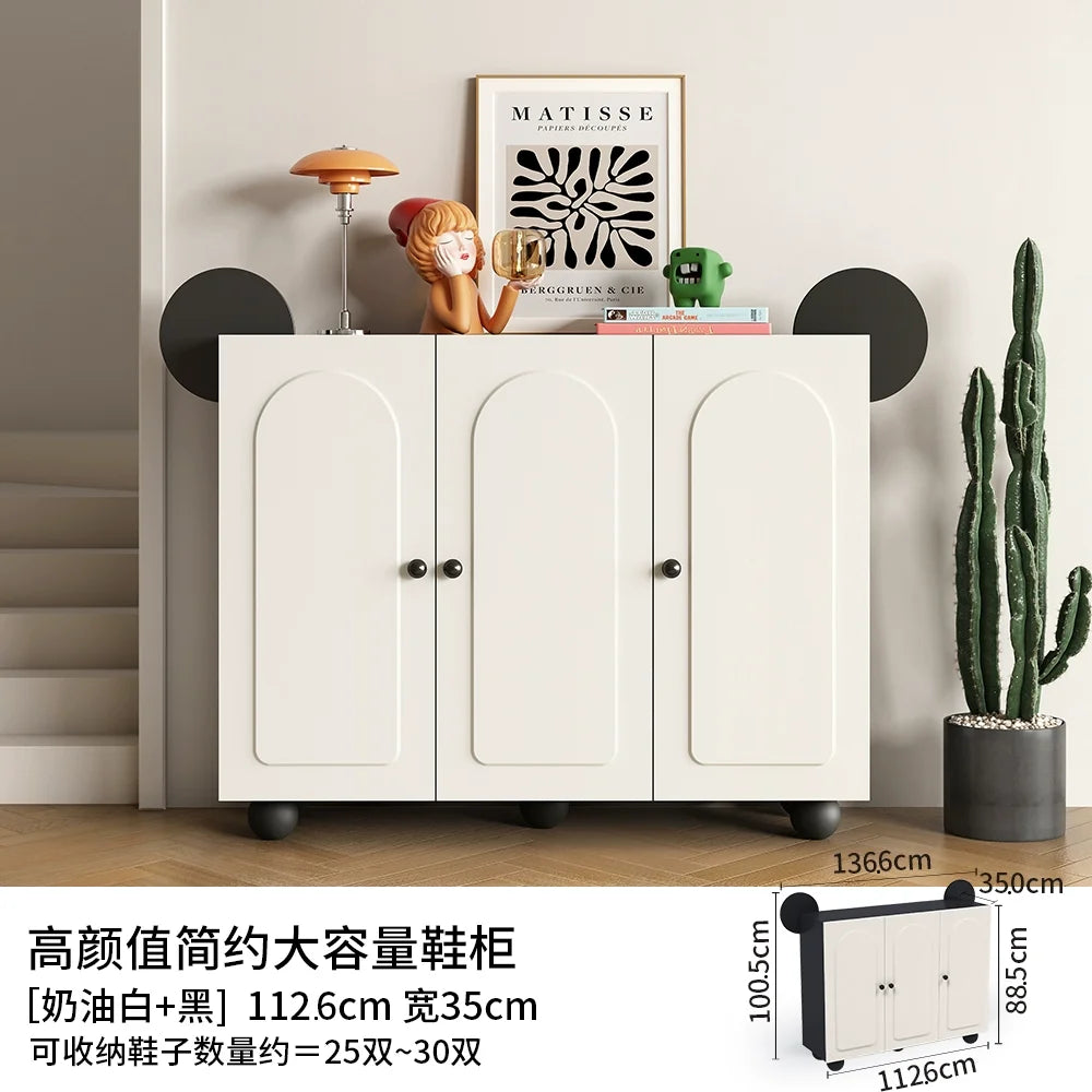 Keys Display Cabinet Cream Standing Office Buffet Cabinets Luxury Organization Mueble Recibidor De Entrada Home Furniture