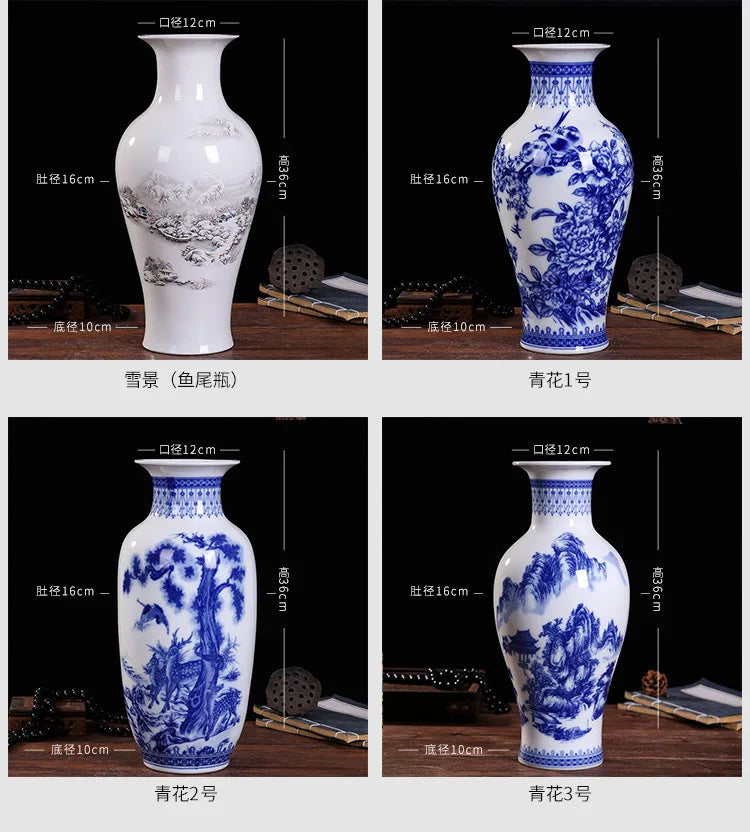 Ceramic vase modern imitation ancient Chinese living room decoration vase decoration handicraft