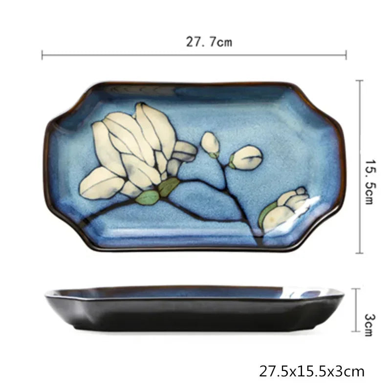 Ceramic Dinner Plate Service Dish Cake Dish Western Steak Steak Disc Salad Bowl Kitchen Board Wedding Kitchen Supplies Beautiful