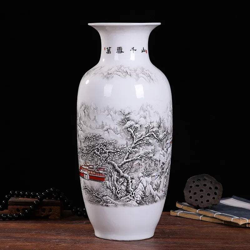 Ceramic vase modern imitation ancient Chinese living room decoration vase decoration handicraft