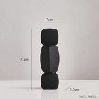 Modern minimalist vase decoration home Flower Arrangement Living Room Flowerpot Nordic minimalist decor black vase Art Ornaments
