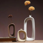 Classic Ceramic Vase Home Decor Art Crafts Decoration Contracted Porcelain Flower Pot Creative Desktop Figurines